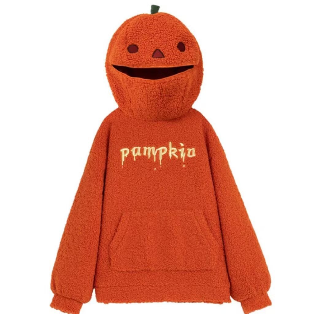 Retro Pumpkin Hooded Sweatshirt
