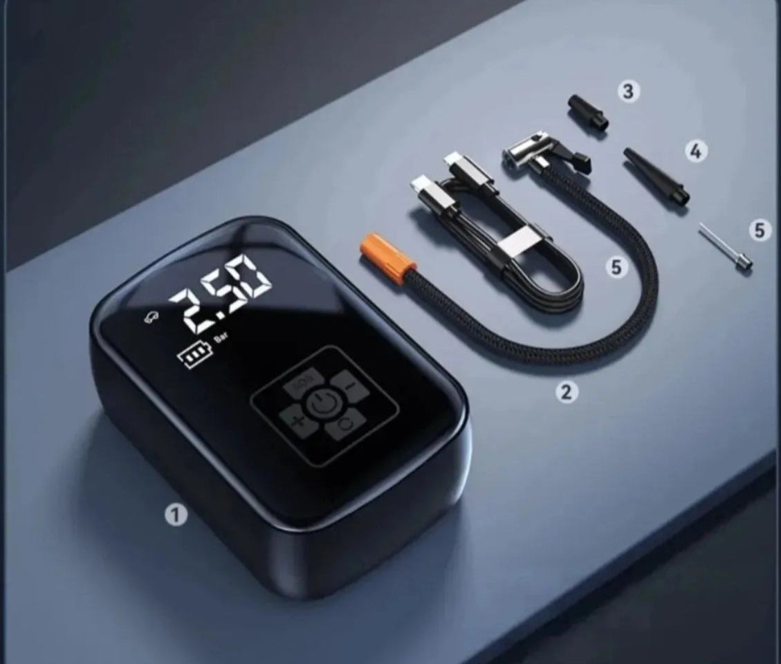 Portable Car Air Pump Wireless Intelligent Digital Display Tire Gases Machines Car Air Compressor Electric Tire Inf      11 dayslator Pump