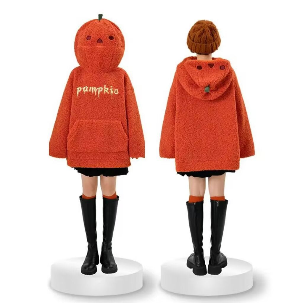 Retro Pumpkin Hooded Sweatshirt
